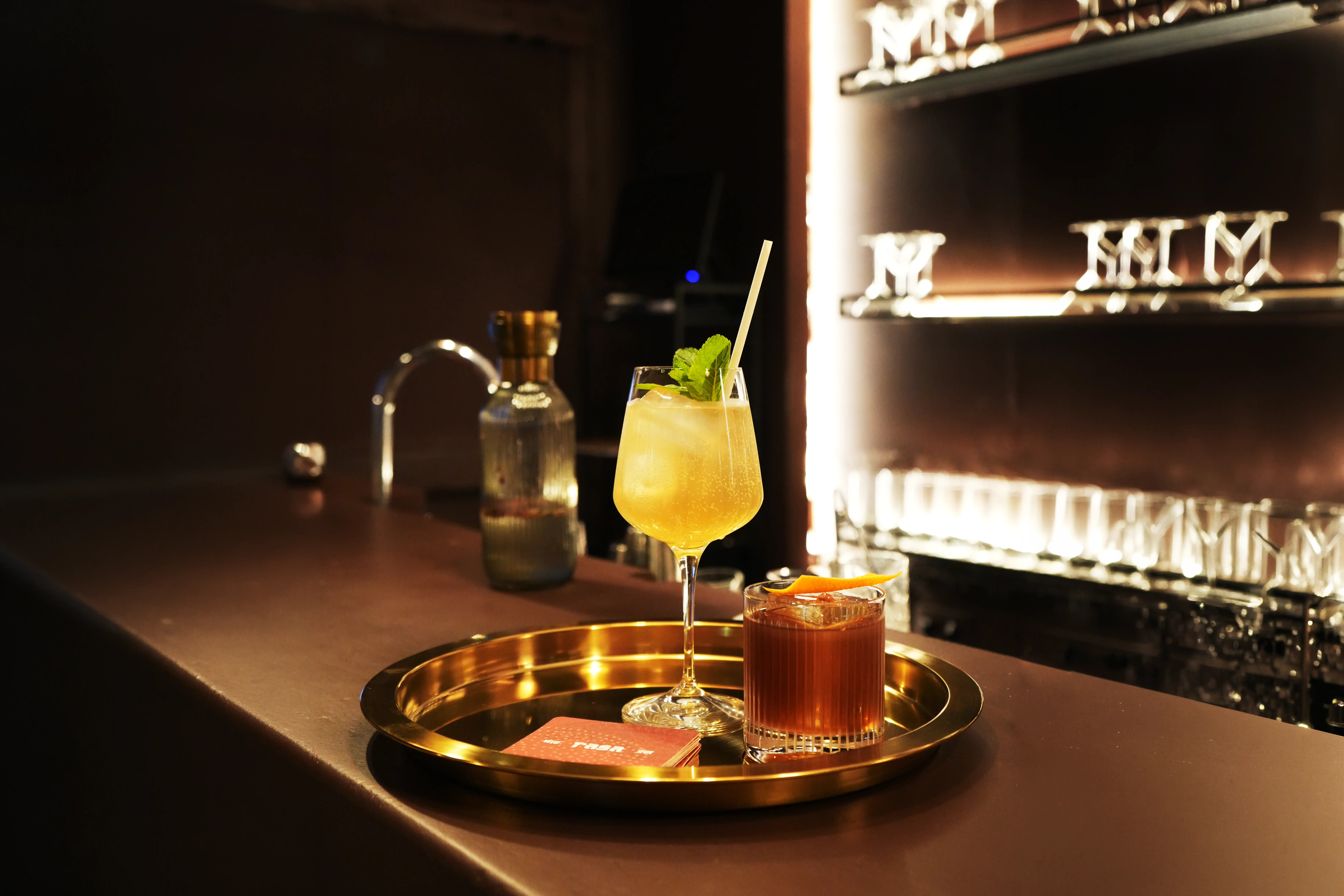 RASA Bar interior with warm ambient lighting