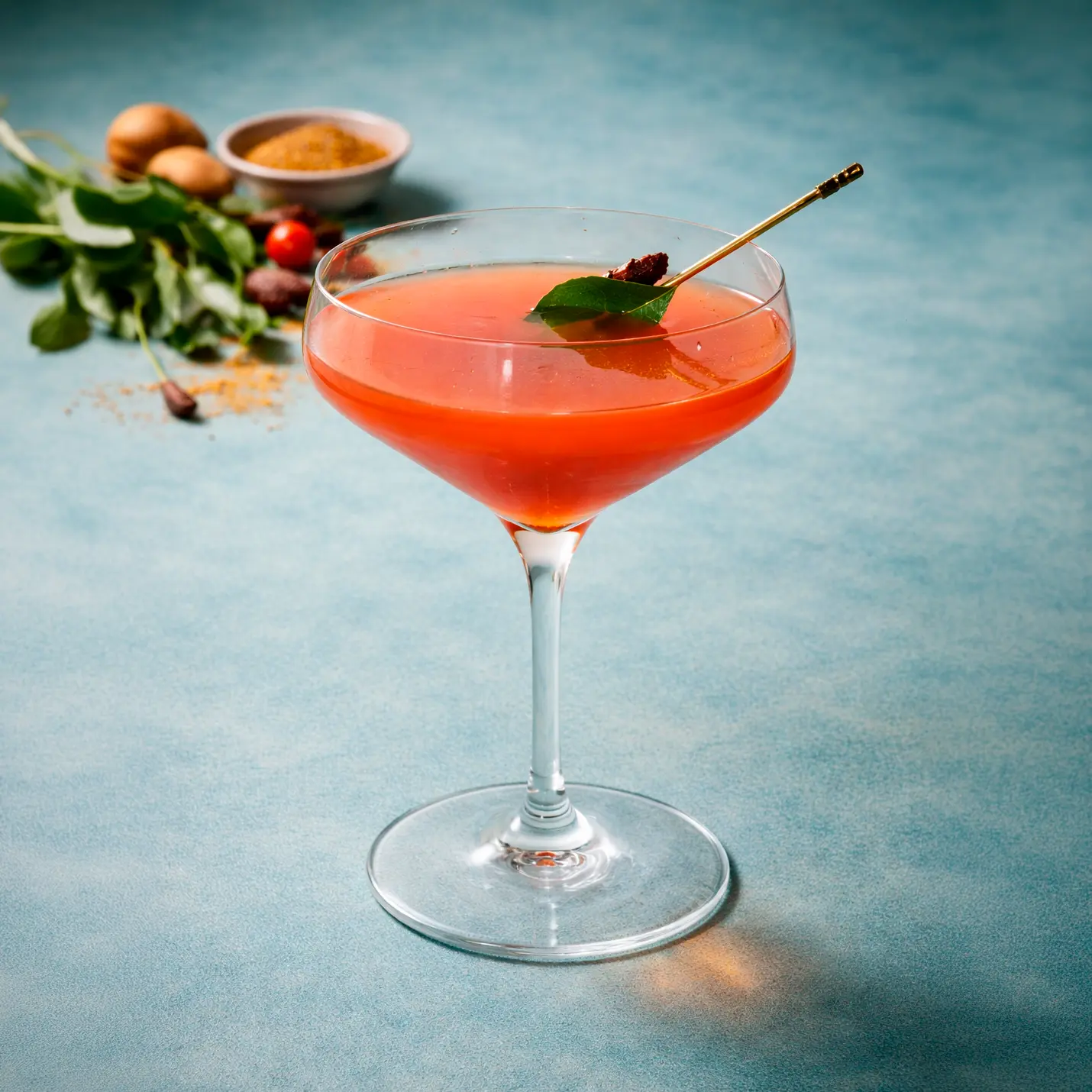 Madras Rasam Martini cocktail